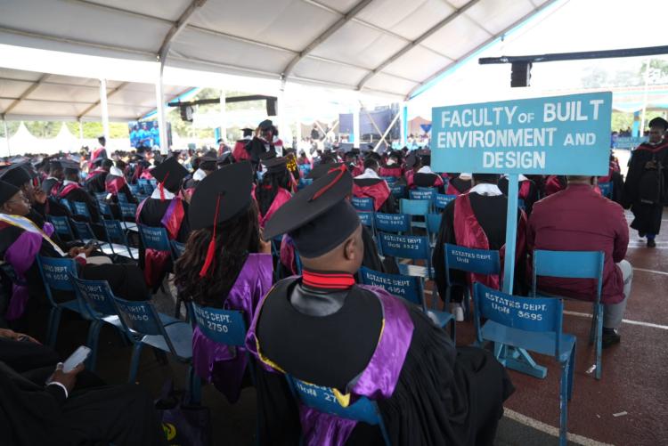 FBED had even more reason to celebrate as M’Mwirabua Mark Murimi, a graduand from the Department of Architecture, was honoured with the opportunity to deliver the 2026 Valedictory Speech on behalf of his fellow graduands during the 75th Graduation Ceremony.